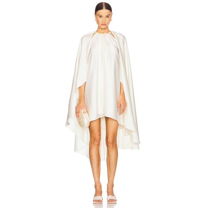 Mayle Vasquez 【 Alexander Mini Dress Women Off White 】 御召しもの レディース 白いこと 白いこと