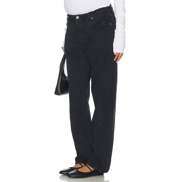 Aligrace 【 Vintage Maternity Baggy Jeans Women Black 】 vintage ビンテージ・ヴィンテージ ジーンズ レディース 黒色 ブラック|スニケス