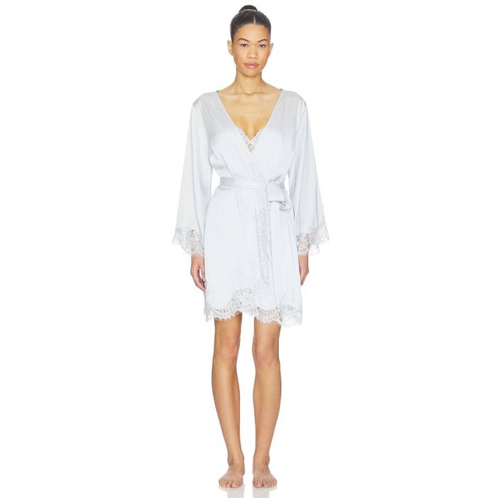 Homebodii 【 Sian Robe Women Eggshell Blue 】 レディース 青碧 青碧