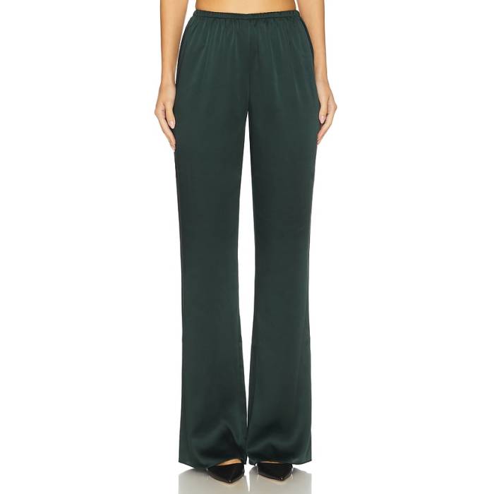 Seroya 【 Viva Satin Pants Women Evergreen 】 繻子 レディース