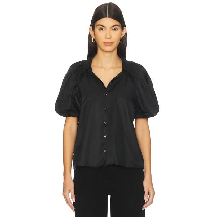 シチズンズオブヒューマニティ Citizens Of Humanity 【 Leila Blouse Women Black 】 レディース 黒いこと 黒いこと