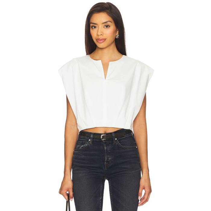 Simkhai 【 Wrenli Pleated Top Women White 】 レディース 白いこと 白いこと