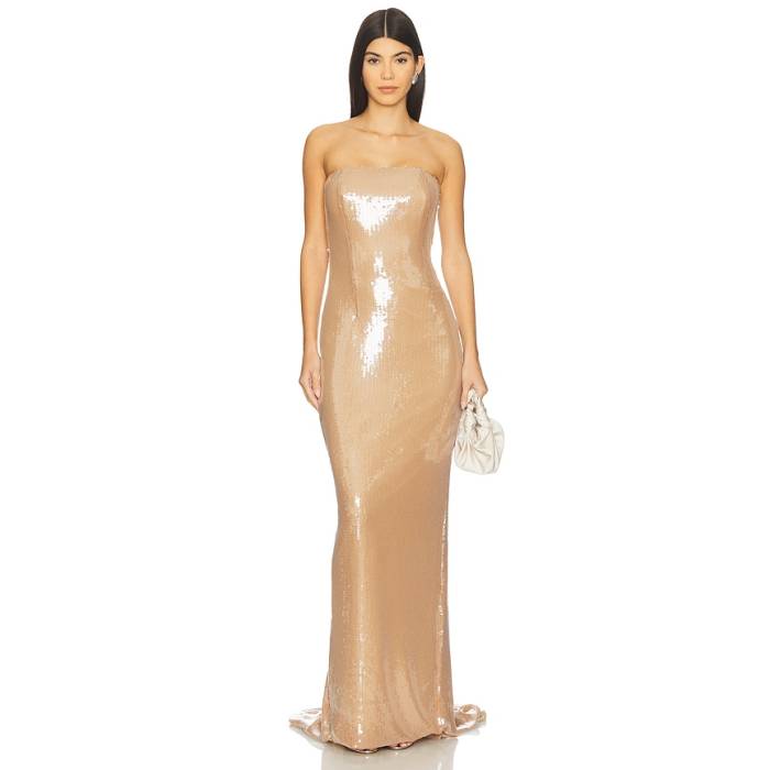 Mother Of All 【 Amaya Sequins Dress Women Brown 】 お召しもの レディース 赤銅色 赤銅色