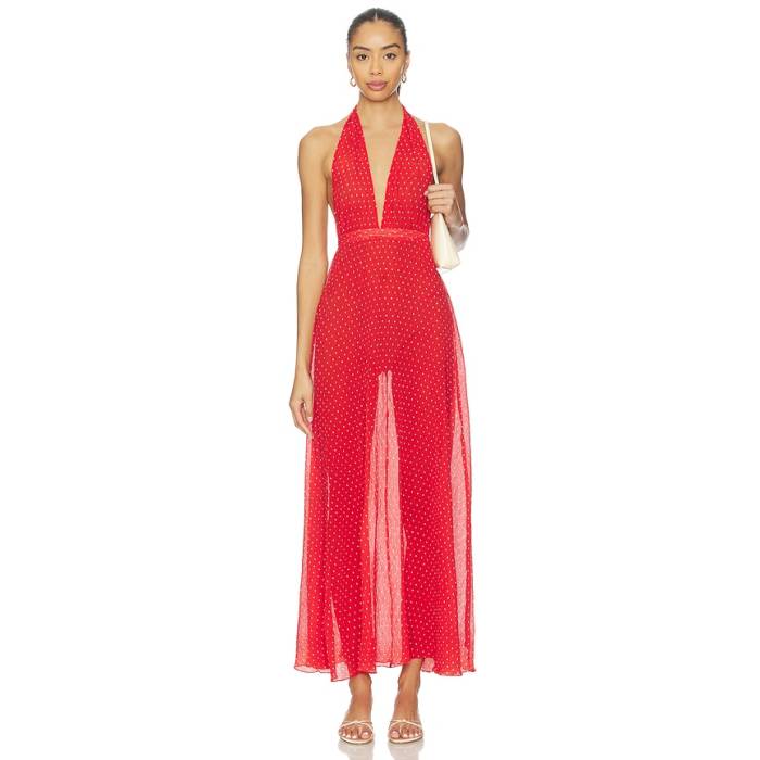 ライオネス Lioness 【 District Maxi Dress Women Tomato Polka 】 御召しもの レディース