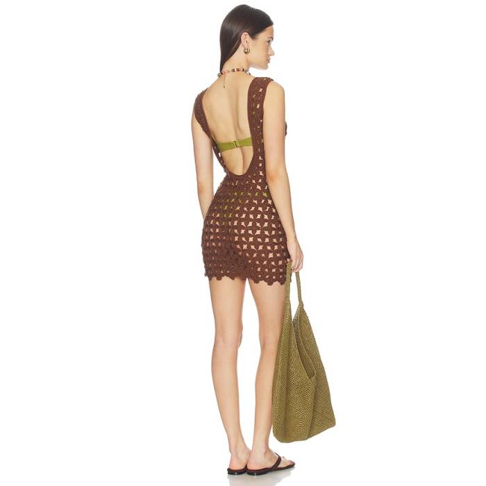 More To Come 【 Linds Mini Dress Women Brown 】 お召しもの レディース 赤銅色 赤銅色