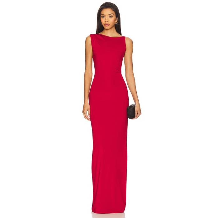 Superdown 【 Avya Maxi Dress Women Red 】 お召しもの レディース Red 赤・赤いこと