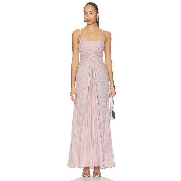 Georgia Hardinge 【 Neptune Dress Women Pink \u0026Amp; Silver 】 御召しもの レディース pink サクラ色 Silver しろがね色・しろがね色