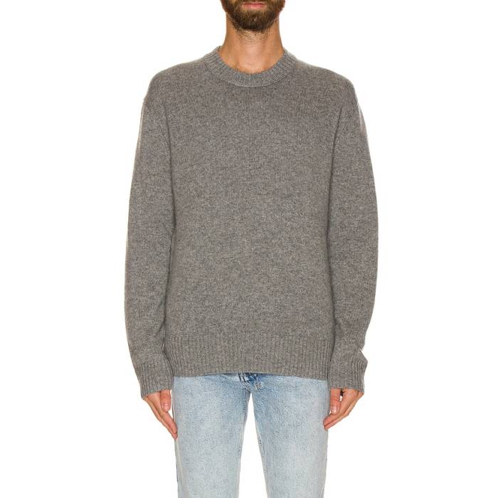 枠組み Frame 【 Crew Neck Cashmere Sweater Men Gris 】 労働者の一団 調教師 メンズ