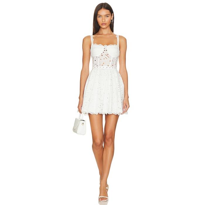 Charo Ruiz Ibiza 【 Nina Mini Dress Women White Fruition 】 御召しもの レディース 白いこと 白いこと