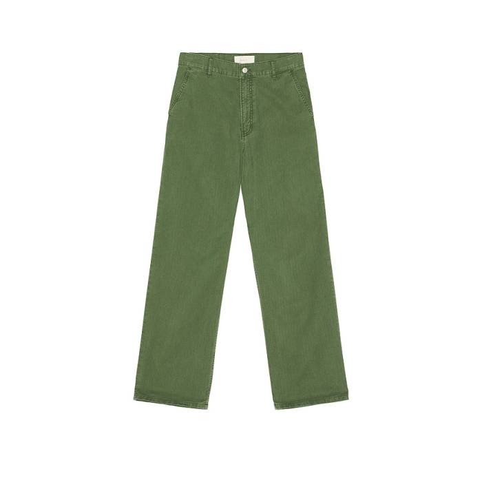 Jeanerica 【 Genua Jeans Men Chevron Green Herringbone 】 デニム メンズ green 緑・緑であること メンズファッション-ズボン・パンツ