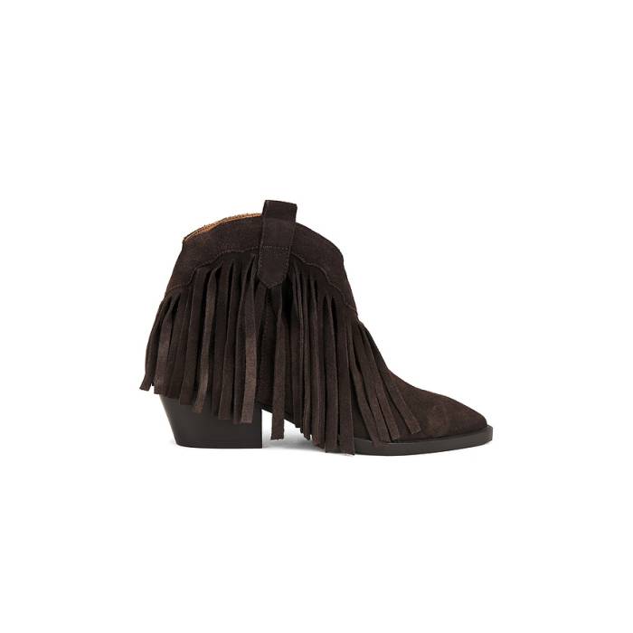 セイシェルズ Seychelles 【 Easy Come Easy Go Boot Women Dark Brown Nubuck 】 ブーツ レディース 赤銅色 赤銅色