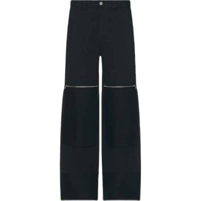 Haelo 【 Flex Waist Zip Cargo Pant Women Black 】 カーゴ パンツ レディース 黒色 ブラック