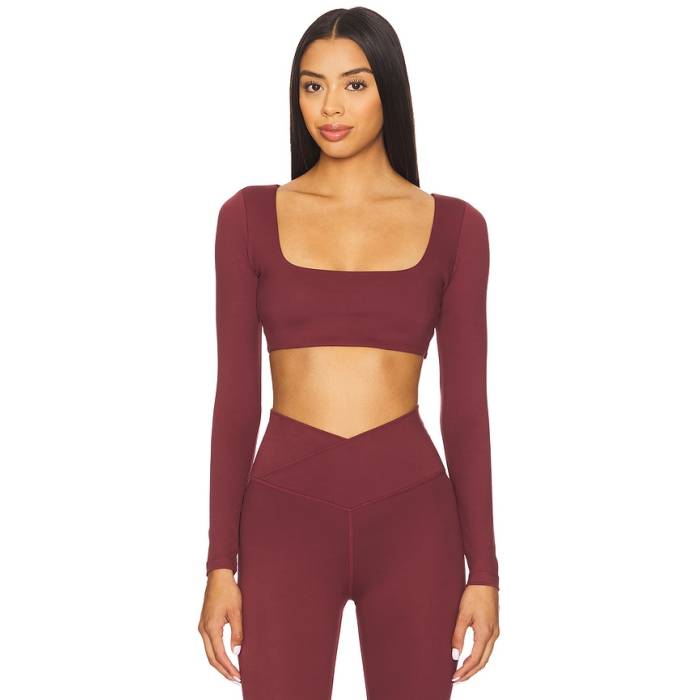 Wellbeing + Beingwell 【 Flowwell Lara Long Sleeve Top Women Port Royale 】 Sleeve 衣袂 レディース レディースファッション-トップス-タンクトップ