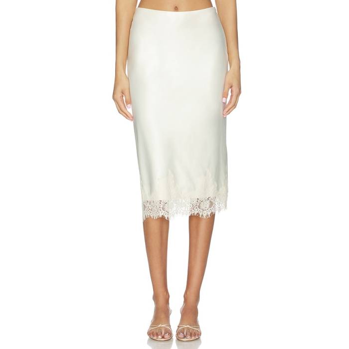 More To Come 【 Bethanie Midi Skirt Women Cream 】 レディース 皮膚軟化剤