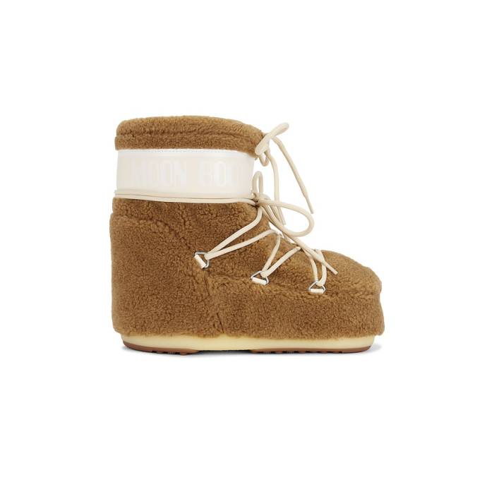 お月さまブーツ Moon Boot 【 Icon Low Fleece Boot Women Camel 】 アイコン フリース ブーツ レディース camel 駱駝