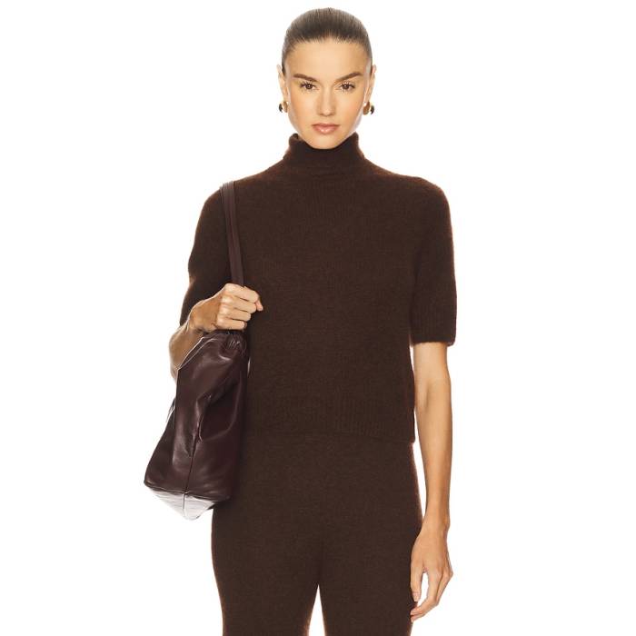 W. Cashmere 【 Tansy Short Sleeve Pullover Women Americano 】 Sleeve 衣袂 レディース