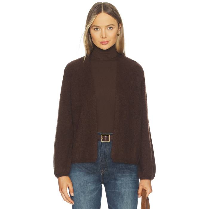 W. Cashmere 【 Juniper Balloon-Sleeve Open Cardigan Women Americano 】 ジレー レディース