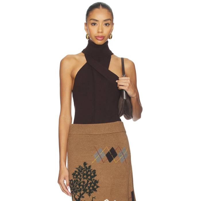 Monse 【 Twist Front Top Women Brown 】 レディース 赤銅色 赤銅色