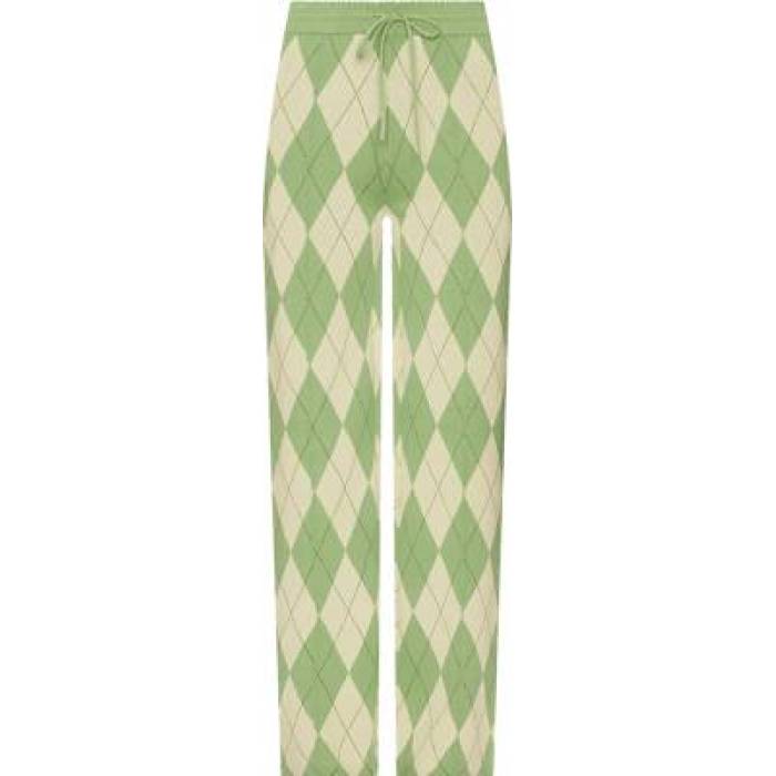 House Of Sunny 【 Argyle Lounge Pant Women Matcha 】 ズボン下 レディース レディースファッション-パンツ