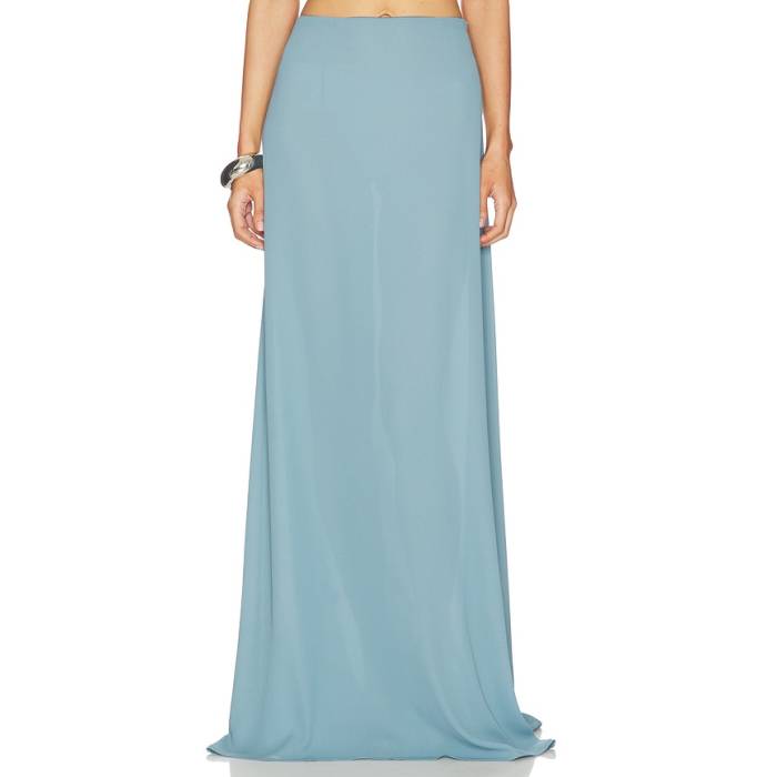 Lapointe 【 Maxi Skirt Women Light Slate 】 マキシスコート レディース
