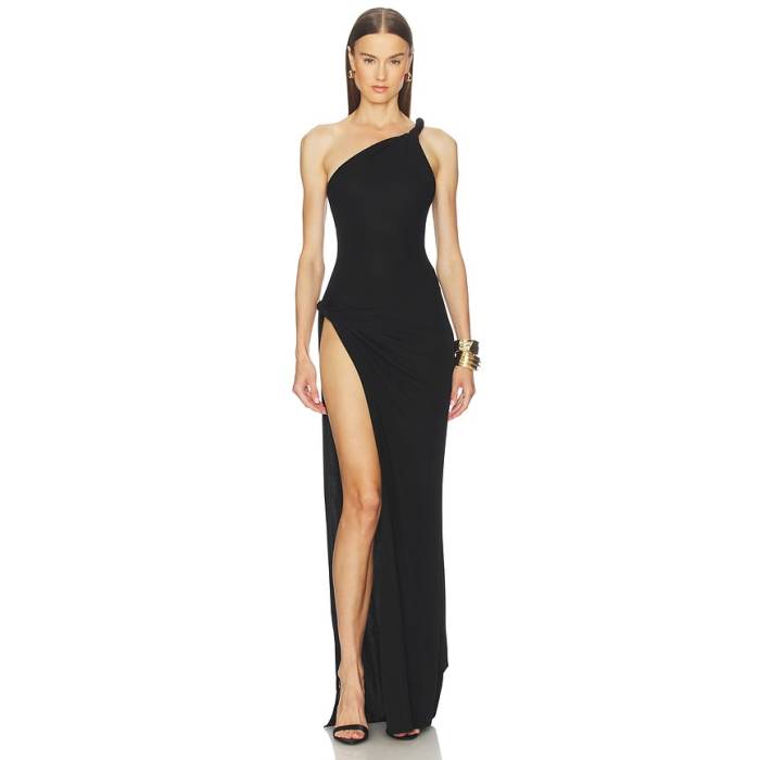 Michael Costello 【 X Revolve Ancona Dress Women Black 】 お召しもの レディース 黒いこと 黒いこと