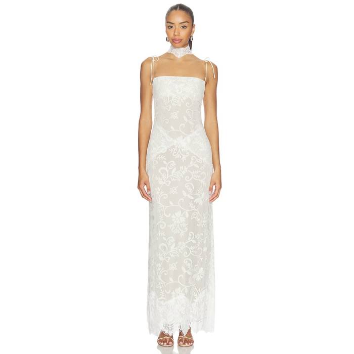 Yellow The Label 【 Talia Lace Dress Women Ivory 】 お召しもの レディース 象牙色