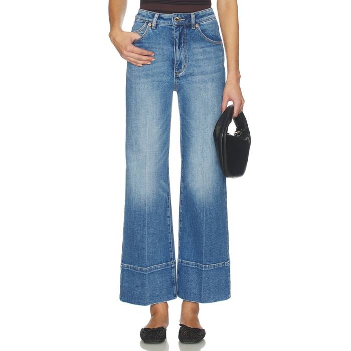 置き目ラス Rolla\u0027s 【 Sailor Scoop Straight Jeans Women Iris Blue 】 デニム レディース 青味 青み