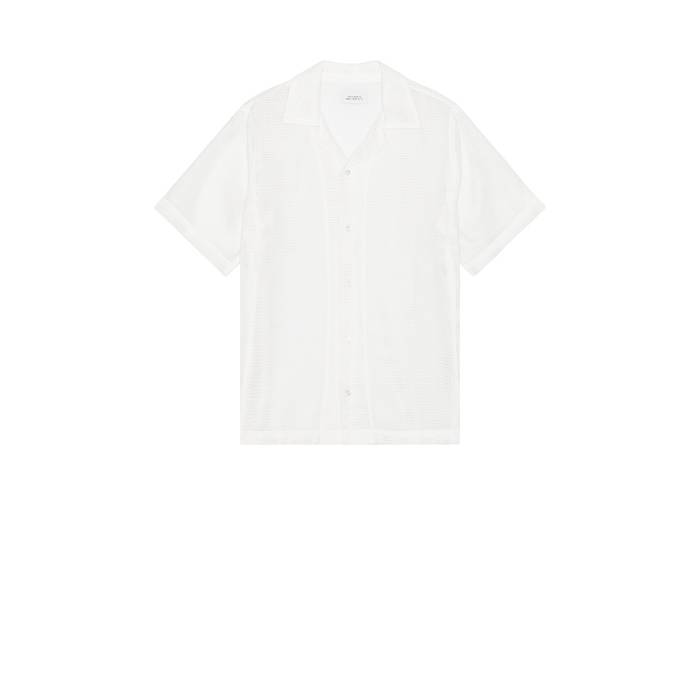 Saturdays Nyc 【 Canty Mesh Short Sleeve Shirt Men White 】 Sleeve スリーブ メンズ 白色 ホワイト｜スニケス 18,744円