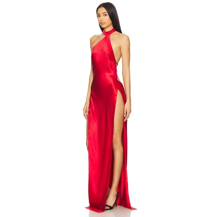 Retrofete 【 Jagger Dress Women Fiery Red 】 御召しもの レディース Red 赤・赤いこと