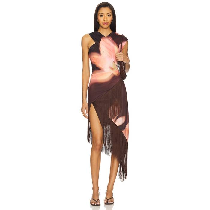 The Wolf Gang 【 Veda Midi Dress Women Cocoa Flower 】 ドレス レディース｜スニケス