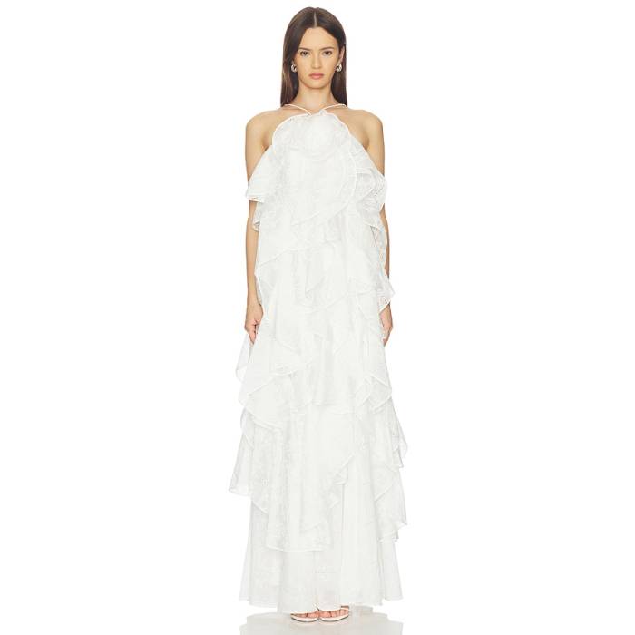 Aje 【 Merritt Embroidered Gown Women Ivory 】 レディース アイボリー｜スニケス
