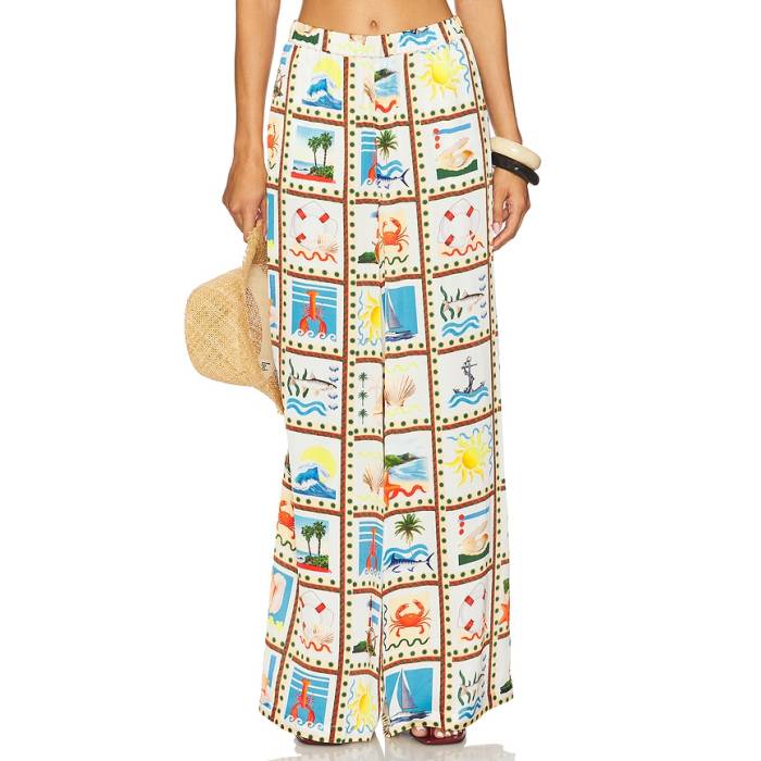 Weworewhat 【 Beach Pants Women Off White Multi 】 レディース 白いこと 白いこと