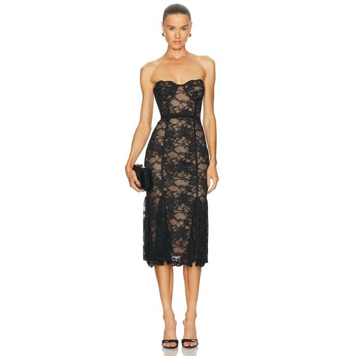 Loba 【 Lucienne Lace Midi Dress Women Black 】 ドレス レディース 黒色 ブラック｜スニケス