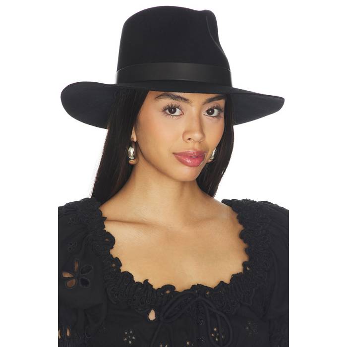 Janessa Leone 【 Ross Fedora Hat Women Black 】 レディース 黒色 ブラック|スニケス