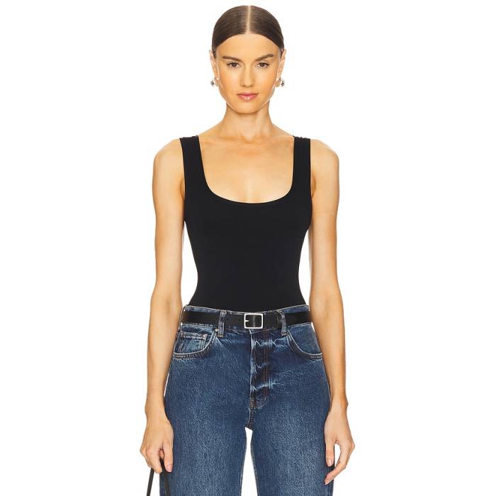 Eterne 【 Tank Bodysuit Women Black 】 貯蔵タンクとっ始め 上半身背広 レディース 黒いこと 黒いこと