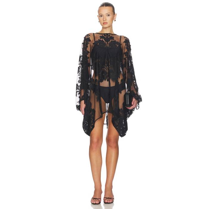 Norma Kamali 【 Mini Caftan Women Black 】 レディース 黒色 ブラック｜スニケス