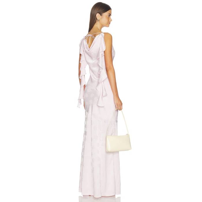Rotate 【 Maxi Waterfall Dress Women Orchid Ice 】 御召しもの レディース