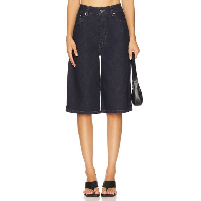 ゲストゥース Gestuz 【 Summer Long Short Women Unwashed Denim 】 Summer 夏時 レディース ジーンズ