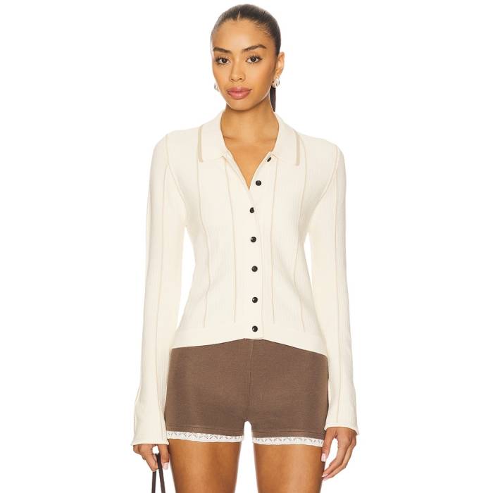Osis Studio 【 Cardigan Women Cream 】 ジレー レディース 皮膚軟化剤