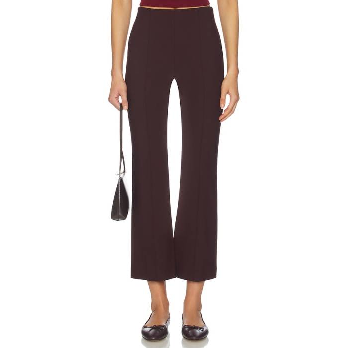 ヴィンス Vince 【 Mid Rise Pintuck Crop Flare Pant Women Oxblood 】 ミッド ライズ Crop クロップ パンツ レディース 赤・オックスブラッド