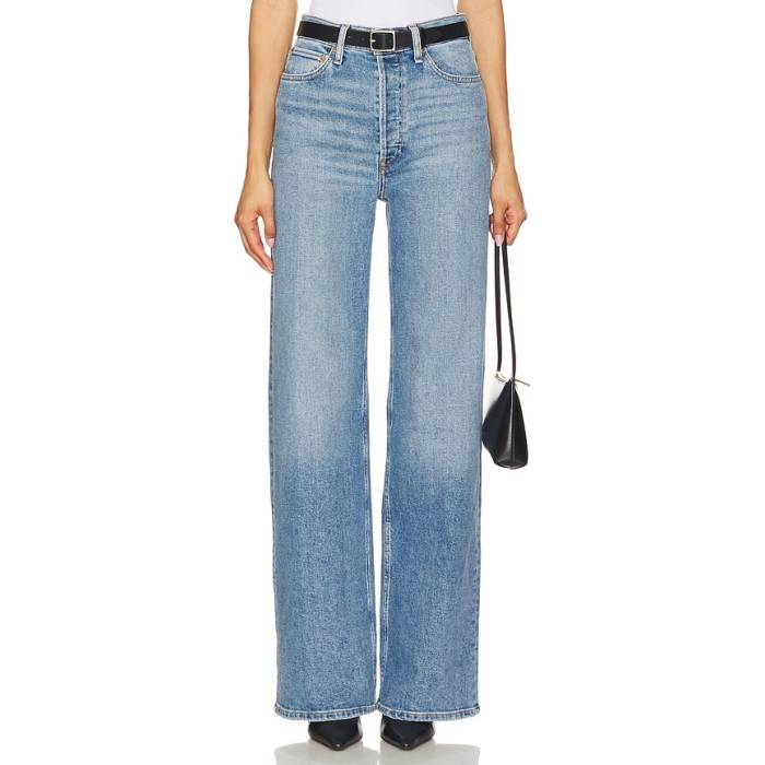 Re/Done 【 70S Ultra High Rise Wide Leg Jeans Women Media Noche 】 ultra ウルトラ ご機嫌 ライズ デニム レディース