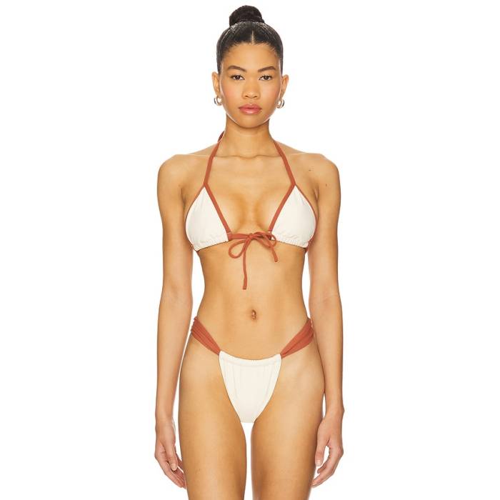 モンシー Montce 【 Binded Emma Bikini Top Women Oat Terracotta 】 レディース