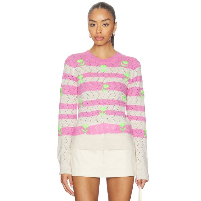 Essentiel Antwerp 【 Jivine Knit Pullover Women Pinky Sugar 】 編み物 レディース