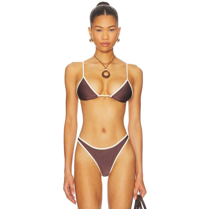 Fae 【 Lumi Triangle Bikini Top Women Mocha 】 レディース｜スニケス