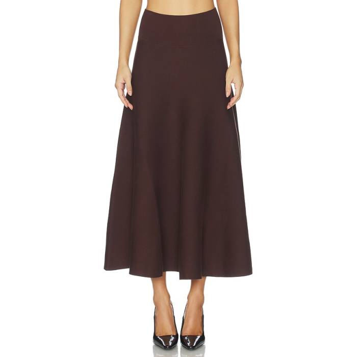 Line & Dot 【 Kingston Knit Sweater Skirt Women Brown 】 ニット トレーナー レディース 茶色 ブラウン｜スニケス
