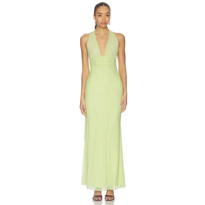 Afrm 【 Anja Dress Women Citrus Pin Dot 】 お召しもの レディース レディースファッション-ドレス