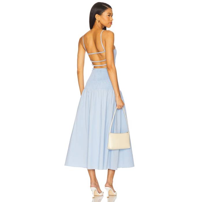 Solid \u0026 Striped 【 The Vida Dress Women Open Water 】 お召しもの レディース ドレス-レディースファッション