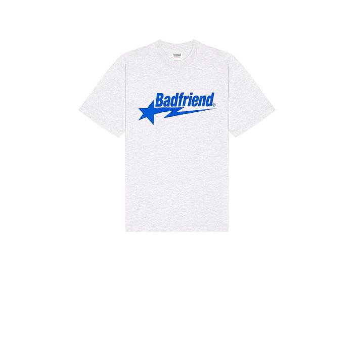 Badfriend 【 Star Logo Tee Men Heather Grey 】 ロゴタイプ プルオーバー メンズ heather ギョリュウモドキ 薄墨色 薄墨色