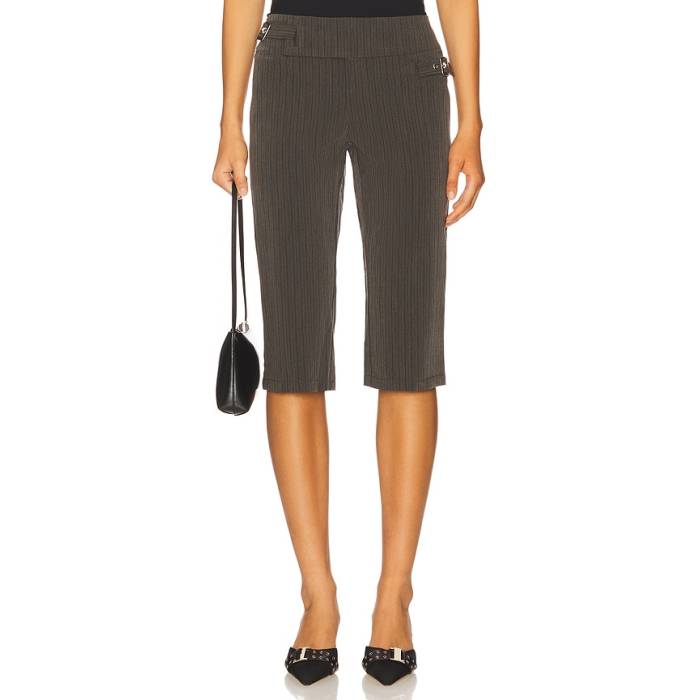 Superdown 【 Katrina Capri Women Grey 】 レディース 薄墨色 薄墨色 パンツ-レディースファッション