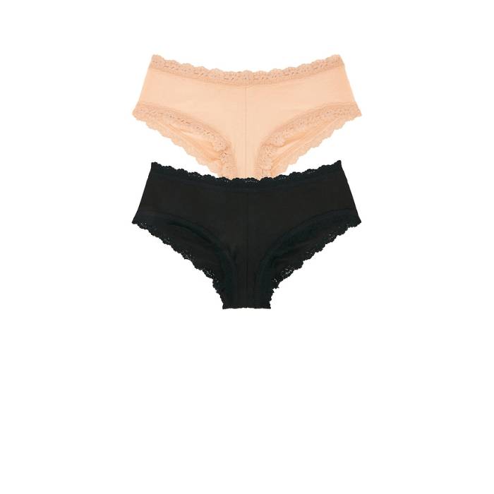 ハンキーパンキー Hanky Panky 【 Multipacks Supima Cotton Boyshort 3 Packs Women Black White \u0026Amp; Chai 】 レディース 黒いこと 黒いこと 白いこと 白いこと